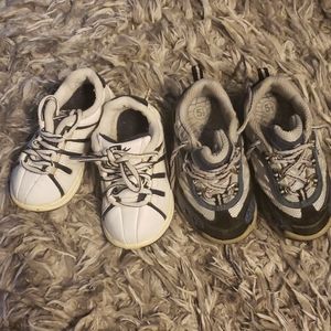 2 pairs Baby boys sneakers sz 5 and 5 1/2